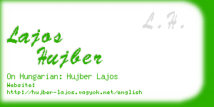 lajos hujber business card